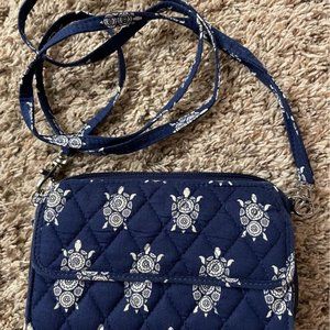 Vera Bradley Crossbody Wallet - Sea Turtle Print